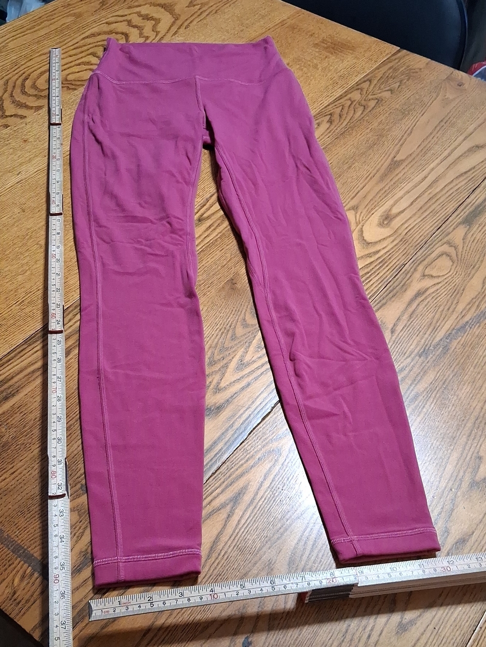 LULULEMON Leggings Womens 4 PINK Pants Activewear Preowned Exercise  Yoga